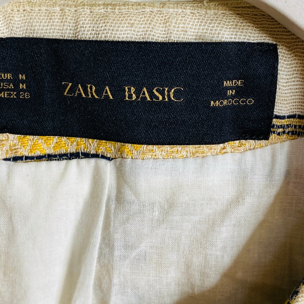 Zara Basics Aztec Print Asymmetrical Blazer Jacket - image 8